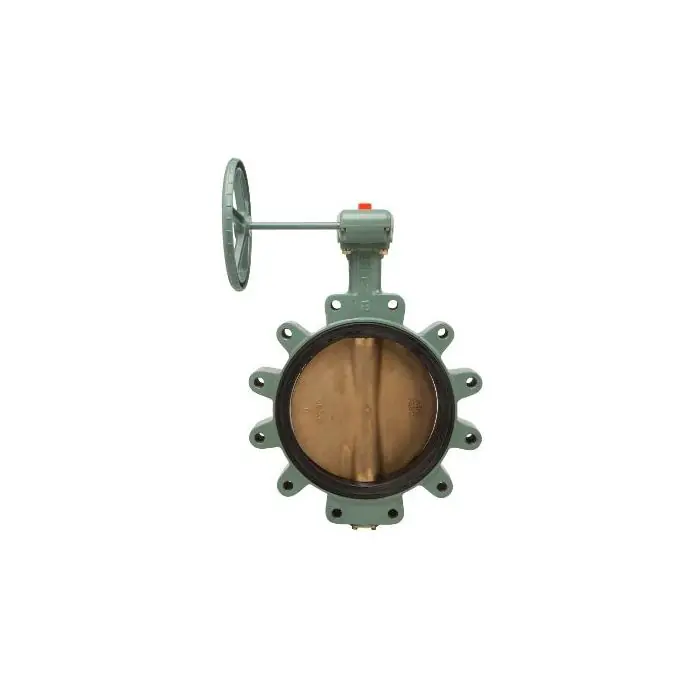 Kitz 6121EG-918 Lug Style Butterfly Valve, Gear Operator, 18 in, Flange, Ductile Iron