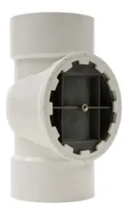 Holdrite TRPVC6A-B TestRite No-Hub DWV Test/Cleanout Tee with Brass Insert Plug, 6 in