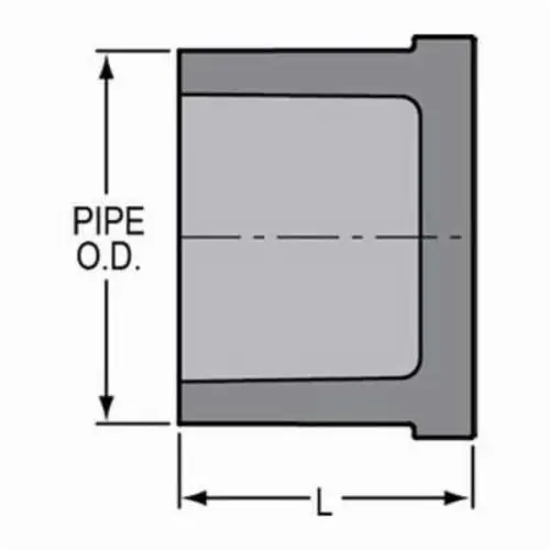 Spears 849-012C 1-1/4 CPVC Plug Spigot SCH80