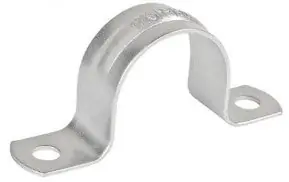 Empire Industries 231G0300 Two Hole Pipe Strap Electro-Galvanized Import 3 IPS