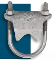 Sepco RA150 Hot-Dipped Galvanized Malleable Iron Right Angle Conduit Clamp 1-1/2-Inch