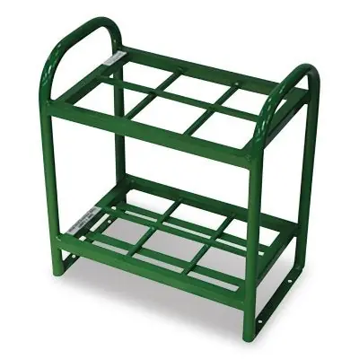 Saf-T-Cart MDE-6S Medical Cylinder Stand 6 D/E Cylinder Capacity