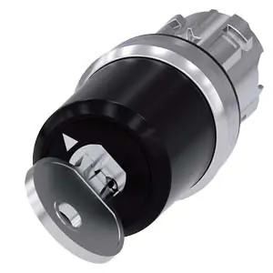 Siemens 3SU1050-5BF11-0AA0 Key Sw, 2Pos, Mtnd, Key Removal In All