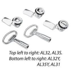 Hoffman AL31 Latch, Slotted Insert, Steel/zinc