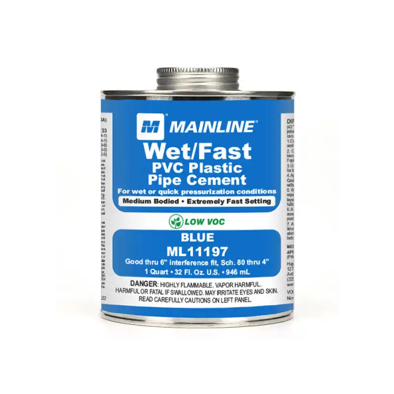 Mainline ML11197 Cement Low VOC Blue Medium Body PVC Adhesive