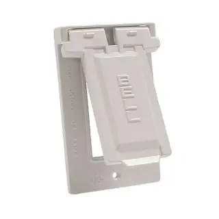 RACO 5103-1 Weatherproof Cover 1 Gang 2-13/16 Inch x 0.7969 Inch x 4-9/16 Inch GFCI Receptacle