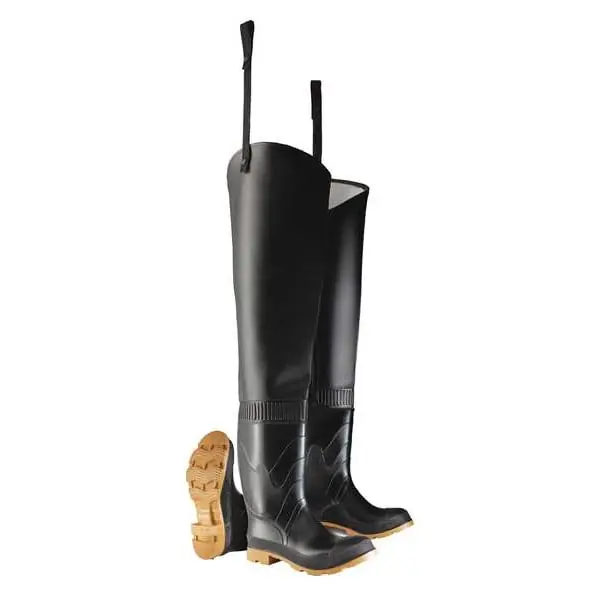 Dunlop 8605600.1 Hip Waders Steel Toe Men's 10 Black