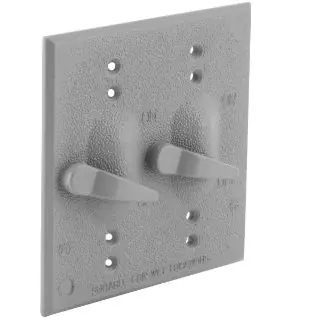 Raco 5125-0 2-Gang Toggle Weatherproof Cover