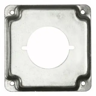 RACO 810C 1-Gang Metal 30-50 Amp Receptacle Cover 4.19 Inch Square