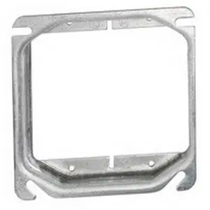 RACO 769 Square Cover 4 Inch 2 Device Mud-Ring Raised 5/8 Inch