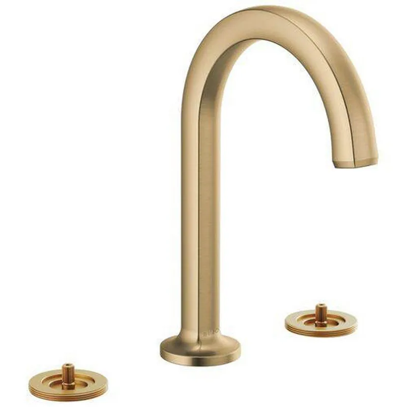 Brizo 65306LF-GLLHP-ECO Kintsu Two Handle Widespread Bathroom Sink Faucet in Luxe Gold