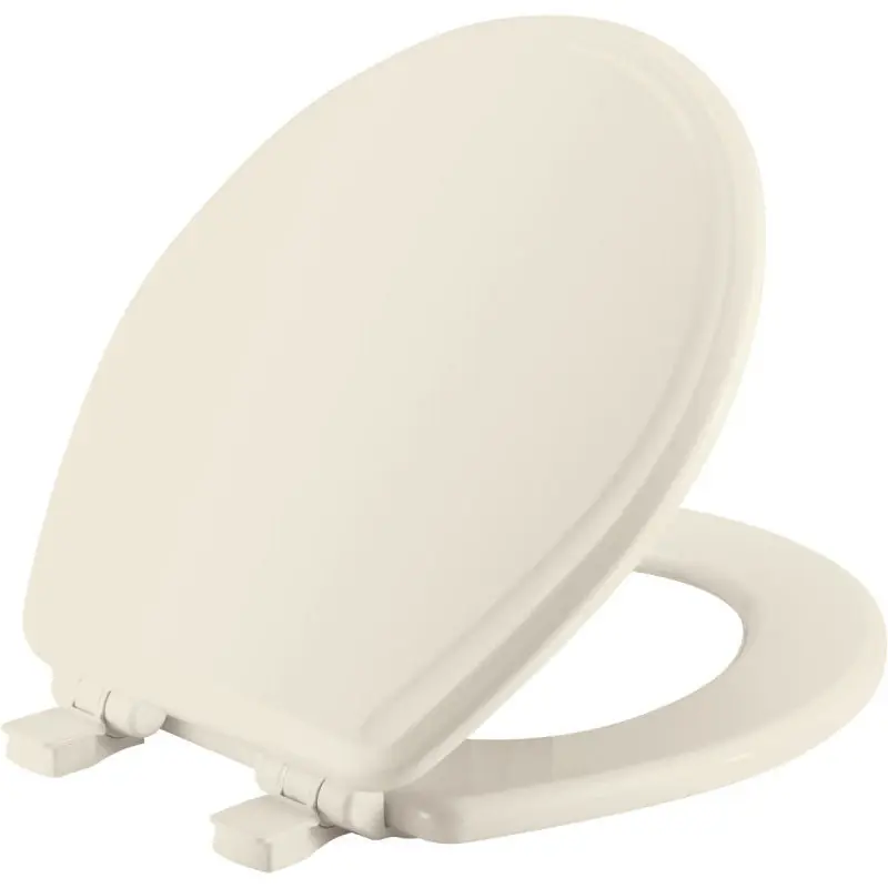 BEMIS 7B600E3-346 Biscuit Molded Wood Round Closed Front Toilet Seat