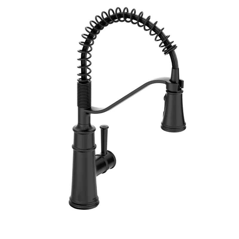 Moen 5927BL Belfield Matte Black One-Handle Pulldown Kitchen Faucet
