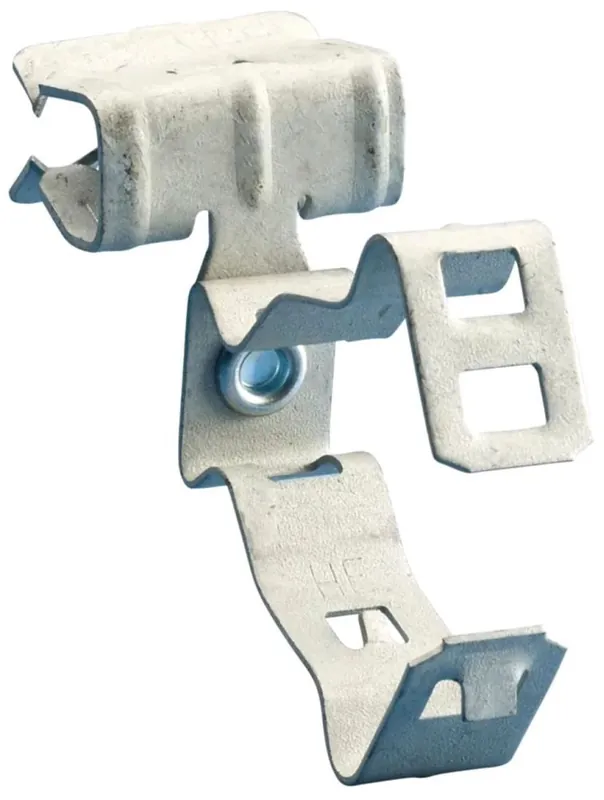 Erico 812M58SM Conduit/Pipe to Flange Clip, 1/2 Inch 3/4 Inch EMT, 25 lb Load