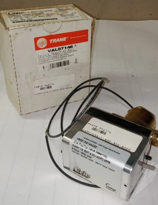 Trane VAL07148 1/2 24v 3w N/c High Temp Valve