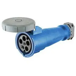 Hubbell HBL560C9W Pin And Sleeve Connector 60A/30Y 120-208V