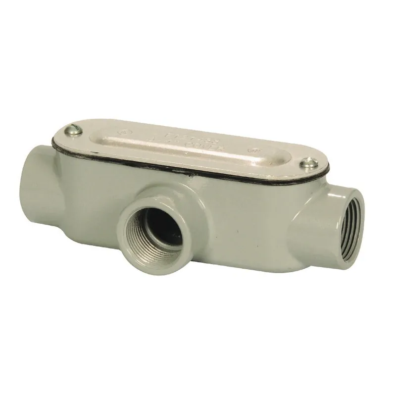 Sepco T1ACG Die Cast/Copper-Free Aluminum Type T Conduit Body With Cover And Gasket 1/2 Inch
