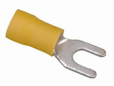 Ideal 83-7201 Spade Terminal Vinyl Spade Cable Size 12 - 10 AWG Stud Size 6 IN