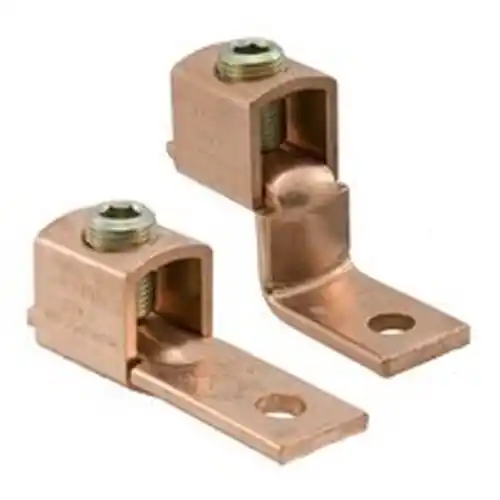 Ilsco SLU-225 Copper Mechanical Lug Offset, Conductor Range 4/0-2, 1 Port, 1 Hole, 5/16in Bolt Size, UL, CSA
