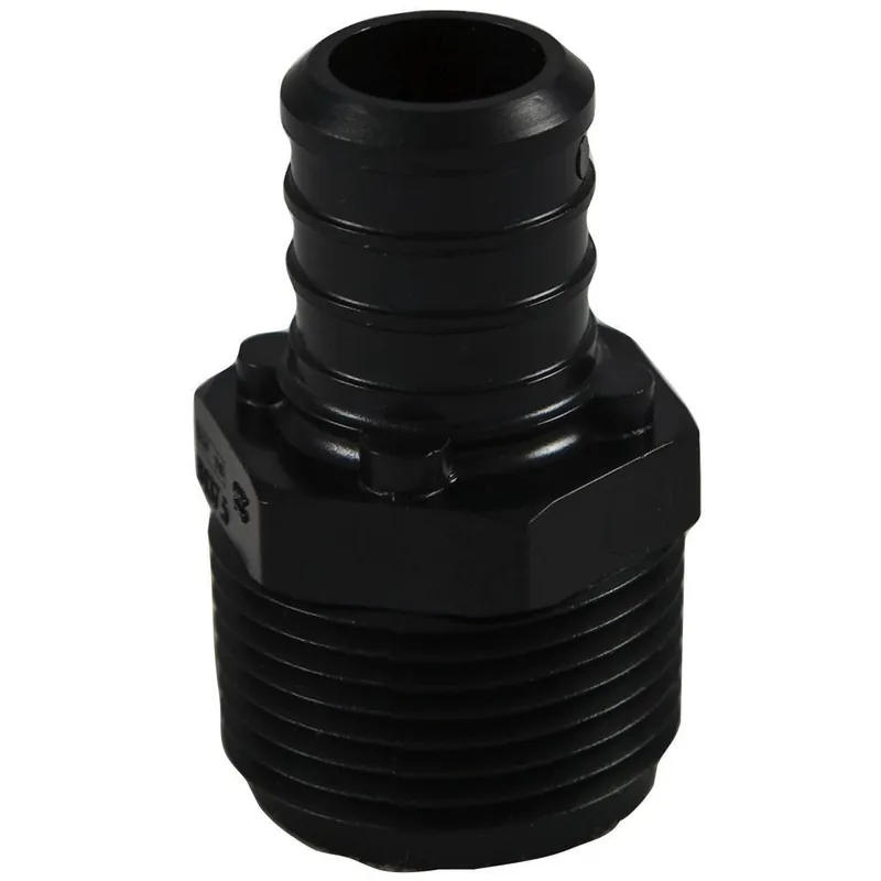 NIBCO PX01768G 3/4 in. Plastic PEX Crimp x 3/4 in. MPT Adapter