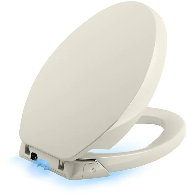 KOHLER 5588-96 Purefresh Elongated Closed Front Toilet Seat in Biscuit