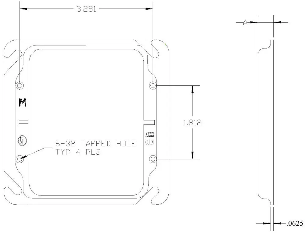 Mulberry 11242 2gang switch ring