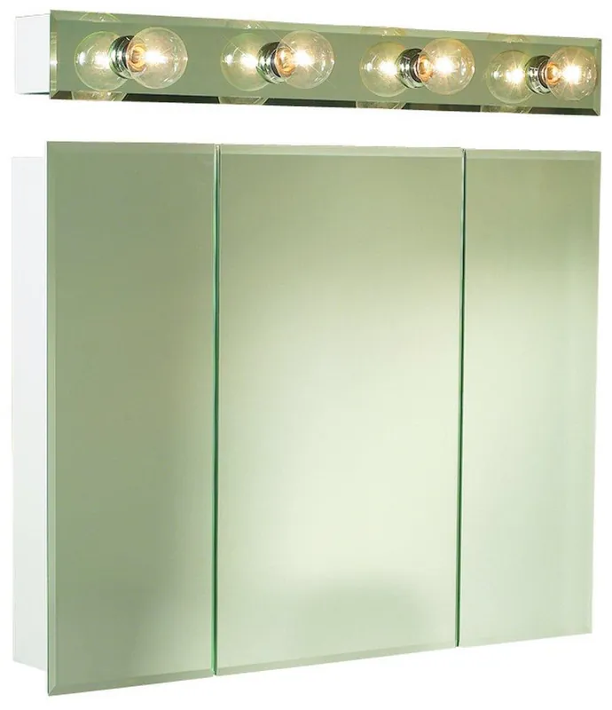 Jensen 255048 Horizon 28-3/16 in. Recessed Mount Medicine Cabinet in Basic White