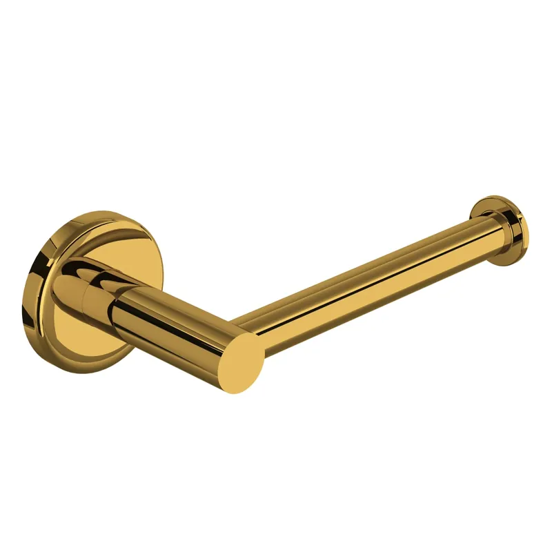 Rohl LO8ULB Lombardia Toilet Paper Holder in Unlacquered Brass