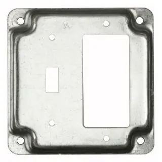 RACO 814C COVER WORK EXP 4.19IN 4.19IN 1/2IN STL