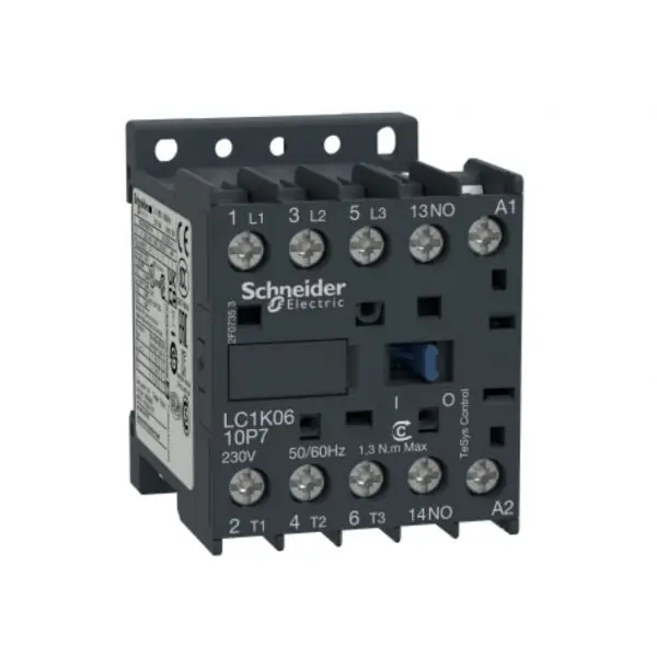 Schneider Electric LC1K0610G7 Contactor 6A 120V 1NO Auxiliary