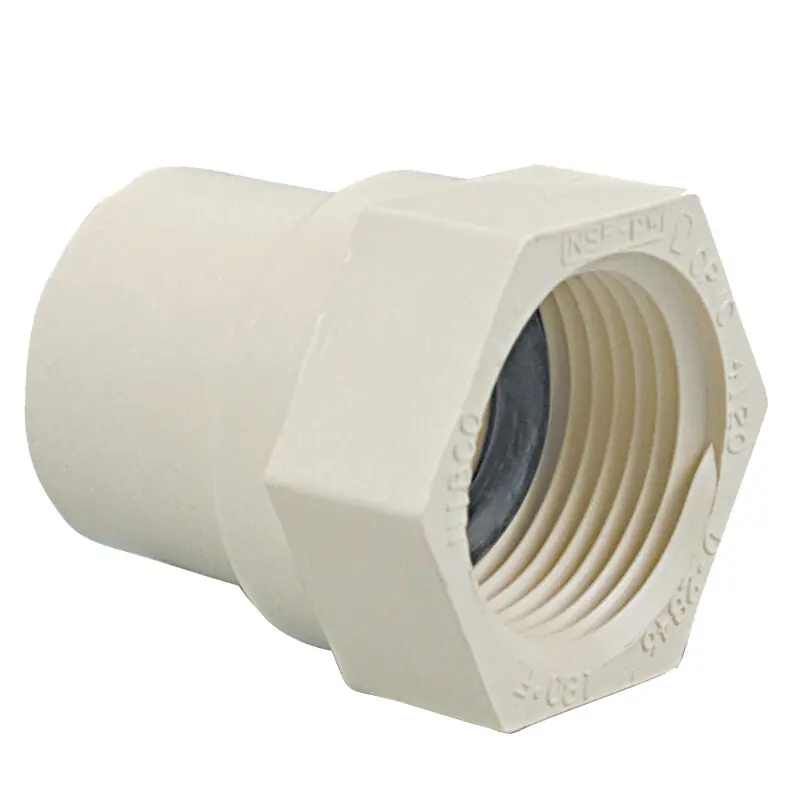 CPVC PIPE FITTINGS 22100 Adapter 1/2 CXFIP CTS CPVC Female Adapter With O-Ring