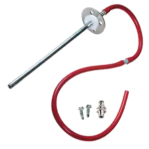 BAPI ZPS-ACC07 Duct Static Pressure Probes and Probe Assemblies - 6 Aluminum Probe w/ Tubing and Surge Damper