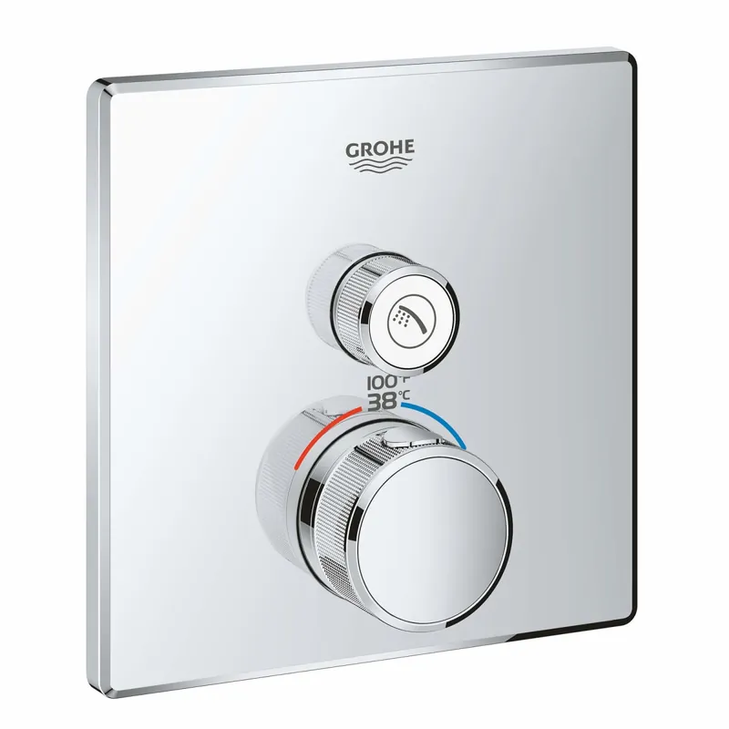 Grohe 29141A00 Dual Function Thermostatic Valve Trim in Grohe Hard Graphite