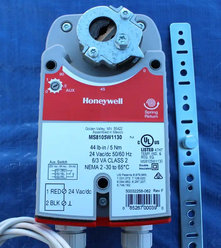 Honeywell MS8105W1130 Damper Actuator Spring Return 44 LB-IN
