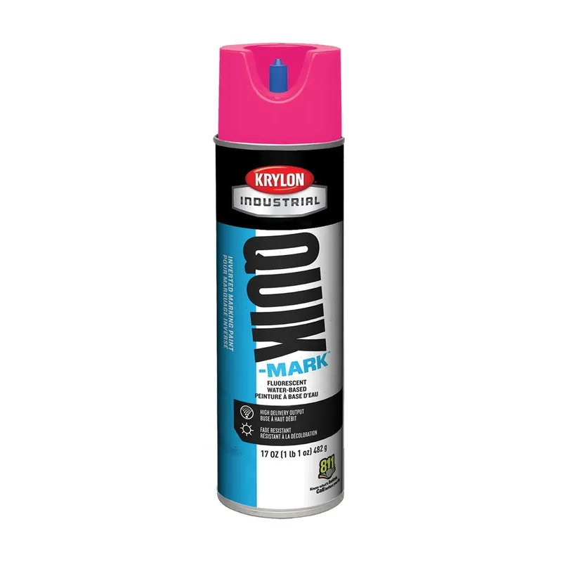 Krylon A03612004 Pink Fluorescent Inverted Marking Paint 17 Ounce