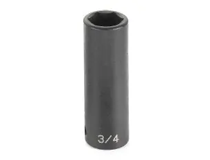 Grey Pneumatic 2036D Impact Socket - 1/2 in Drive Size, 1-1/8 in Socket Size
