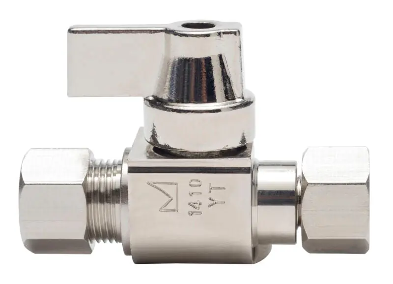 Sioux Chief 129-G1RETRO Retrofit 3/8 Compression NL 1/4-Turn Straight Stop
