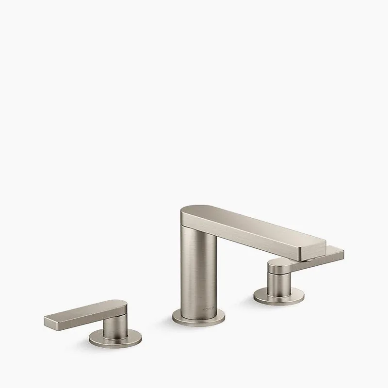Kohler 73060-4-BN Widespread Bathroom Sink Faucet in Vibrant Brushed Nickel