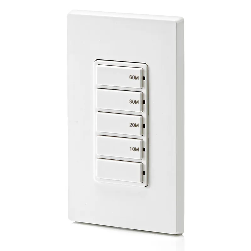 Leviton DT260-1LW WH 20A SP3W DEC TIMER 5KEY 10/20/30/60M