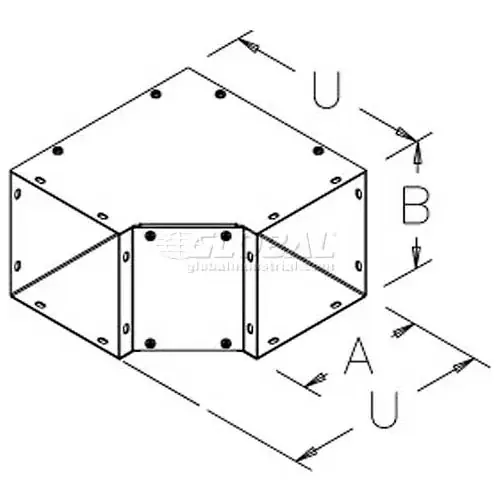 Hoffman F4490EIN 90-Degree Elbow Type 1 Inside Fits 4.00x4.00 Steel/Gray