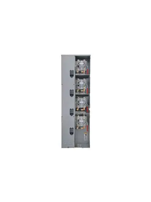 Siemens WML21225RJ 120/240 VAC 225 Amp 1-Phase 100 kA 3-Wire 5-Jaw 2-Position Lever Bypass Ringless Meter Stack