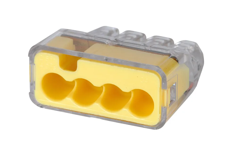 Ideal 30-1034J 4 Port 12 AWG Push-In Wire Connector Model 34