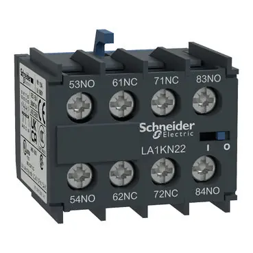 Schneider Electric LA1KN22 Contactor, Auxiliary Contact Block, TeSys K, 2 NO and 2 NC