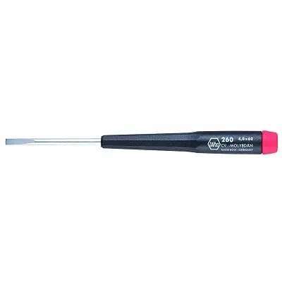 Wiha Tools 26040 Precision Slotted Screwdriver 5/32 in Tip 6.7 in OAL