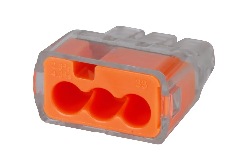 Ideal 30-1033 Wire Connector In-Sure Push-In 0.780 IN Length X 0.690 IN Width X 0.380 IN Height