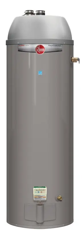 Rheem 622088 Rheem 50 Gallon Tall Classic Natural Gas Power Vent Water Heater