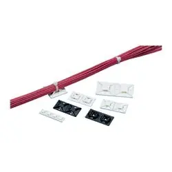Panduit ABM1M-A-M Cable Tie Mount 4-Way Adhesive Backed Rubber 0.5 x 0.5 in