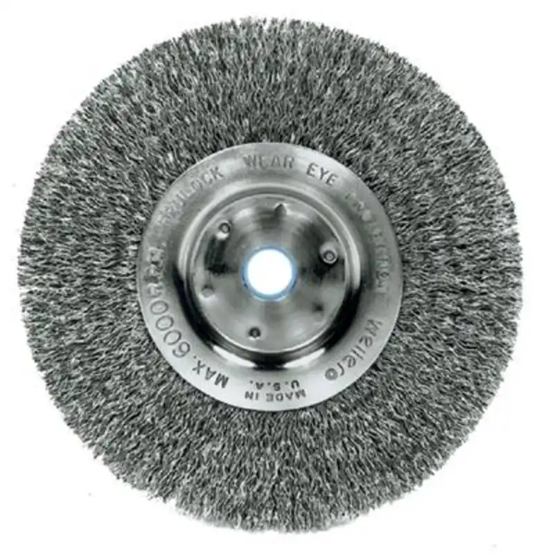 Weiler 00185 Trulock Stainless Steel Crimped Wire Wheel Brush 4 Inch