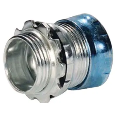 Sepco S1014RT Zinc Plated Steel Raintight EMT Compression Connector 1-1/2-Inch