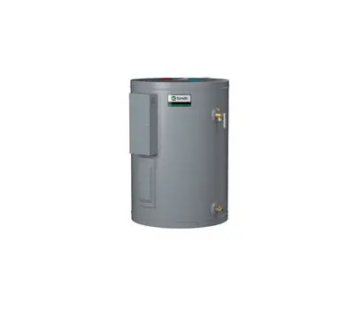 A. O. Smith DEL 10 10C011000 102 Dura-Power 10 Gallon 2.5 kW 120V Light-Duty Lowboy Commercial Electric Water Heater